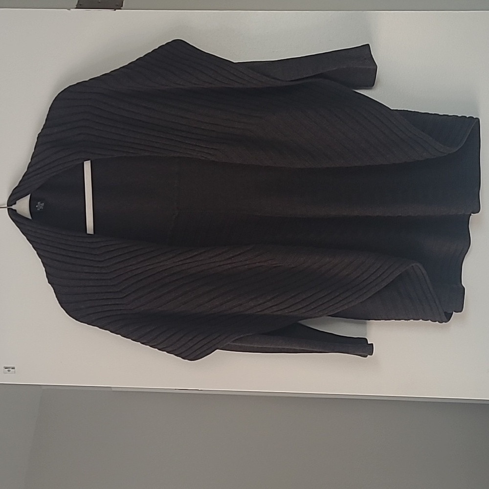 Alfani Dark Gray Cardigan Sweater - Medium